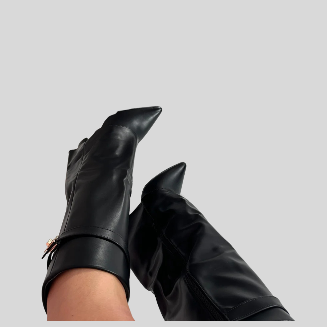 Black Leather Boots