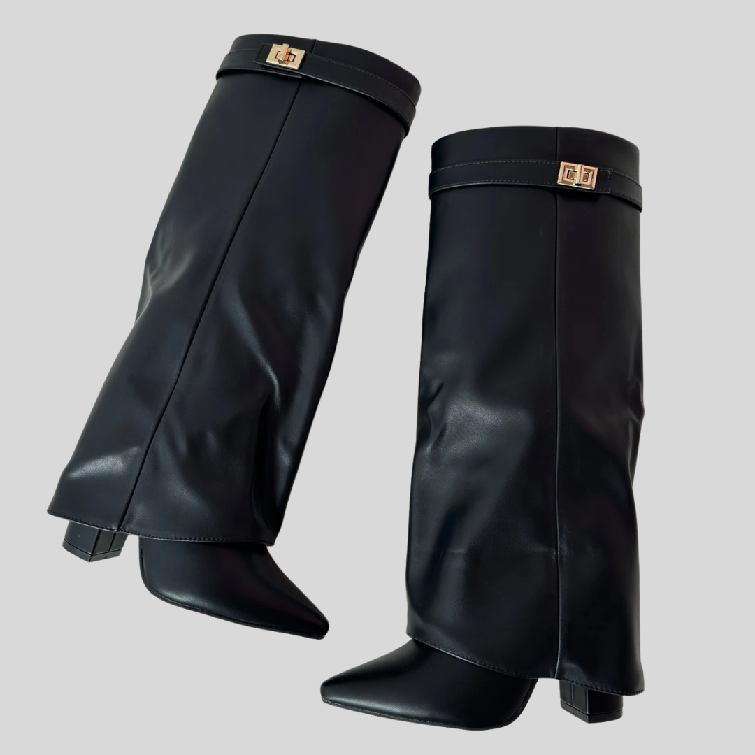 Black Leather Boots