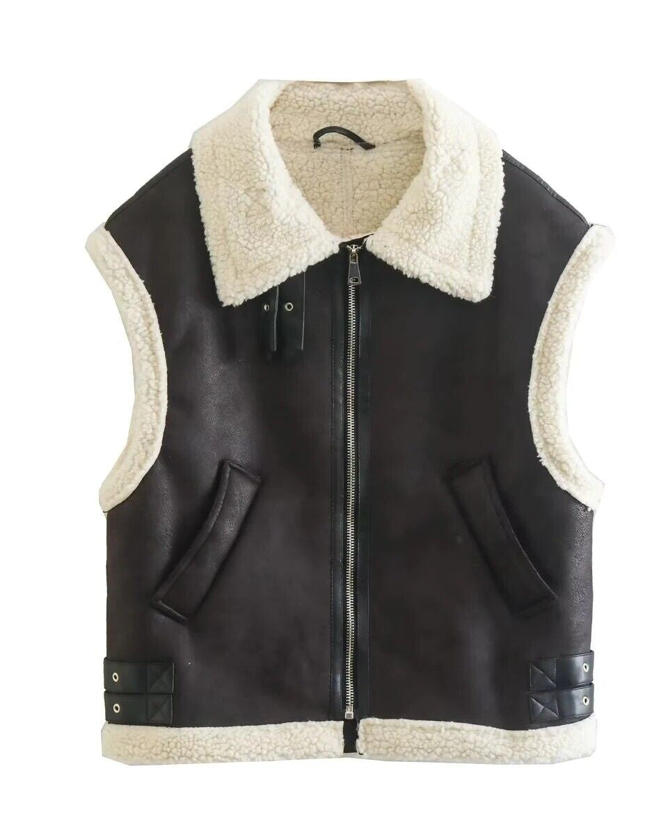 Autumn Teddy Vest